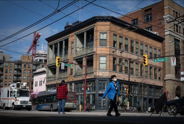 The former Chinese Freemasons building in March 2023. (Ben Nelms/CBC)